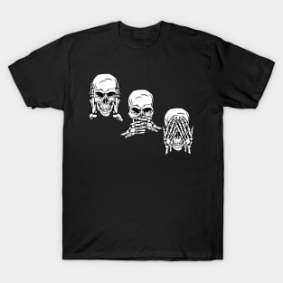 Three Wise Skulls T-Shirt